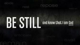 With You Be Still And Know I Am