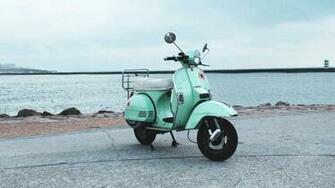 Wallpaper Scooter Street Sea Full HD HDtv