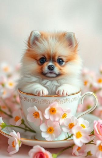 Teacup Pomeranian Wallpaper