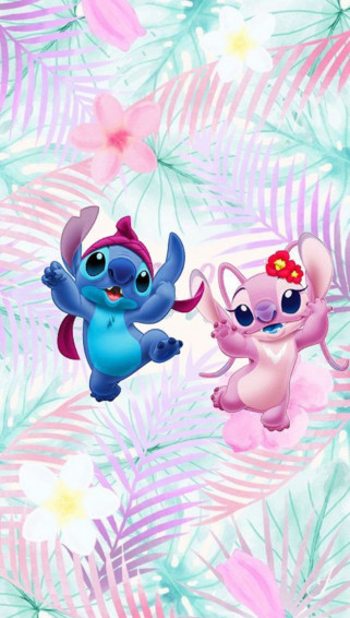 Stitch And Angel Wallpaper