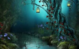 Elven Forest Wallpaper Image