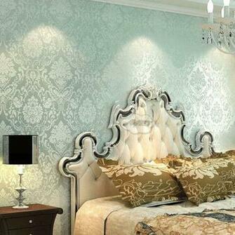 Textured Non Woven Flocking Wallpaper Rolls On Luulla