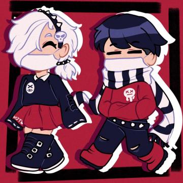 Colette And Edgar But They Work At Hot Topic R Brawlstars