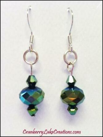 Glassbead Faceted Glass Bead Earrings By