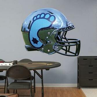 North Carolina Tar Heels Chrome Helmet Fathead Wall Decal