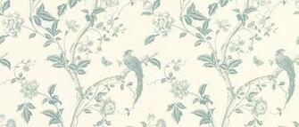 Summer Palace Off White Duck Egg Blue Floral Wallpaper At Laura Ashley