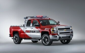 Firefighters Concept Firetruck Pickup Emergency F Wallpaper Background