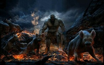 Lord Underworld Fantasy Art Dark Horror Animals Dogs Demons Hell Evil