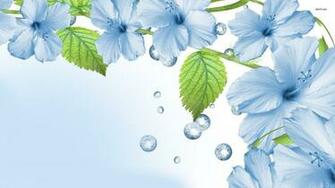 Blue Flowers Wallpaper