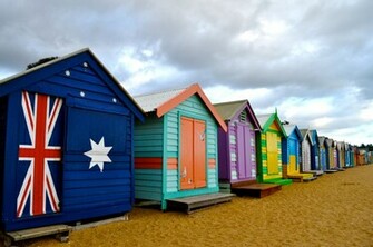 Image Beach Hut Top Wallpaper