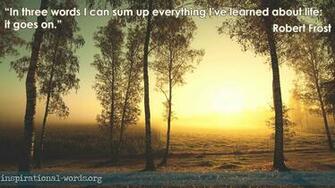Robert Frost Inspirational Wallpaper