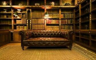 Old Library Design Interior Home Desktop Wallpaper