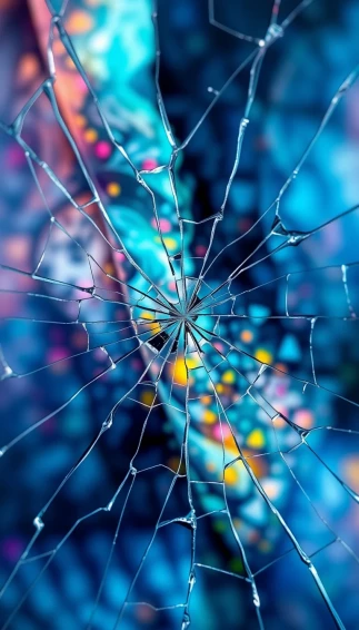 Cracked Phone Screen Wallpaper
