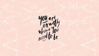 Peach Inspirational Pastel Aesthetic Laptop