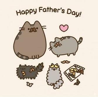 Fathers Day With Pusheen Cat Cute Stormy