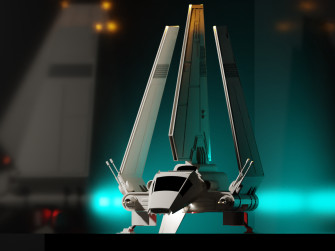 Lambda Imperial Shuttle In Space Hangar Finished Projects