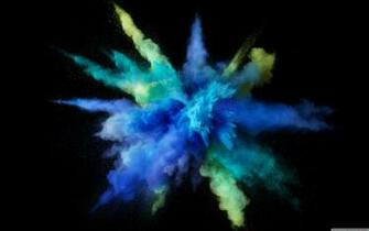 Cyan Color Burst Ultra HD Desktop Background Wallpaper For