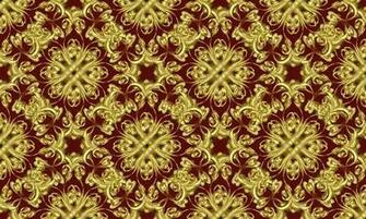 Red Velvet Damask Fabric