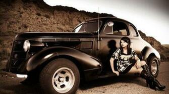 Vintage Car Background HD Wallpaper