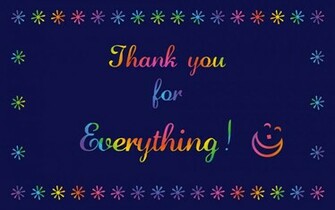 Thank You For Everything Wallpaper