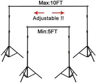 Amazon 10ft Adjustable Background Support Stand Photo Studio