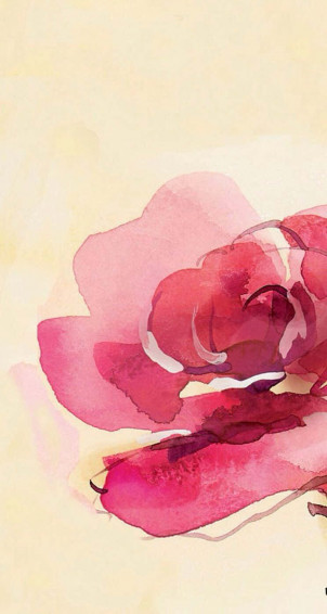Watercolor Painting On An iPhone Wallpaper