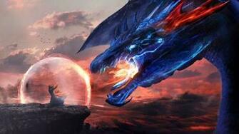 Dragon Vs Wizard Wallpaper