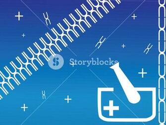Medical Lab With Tube On Blue Background Royalty Stock Image