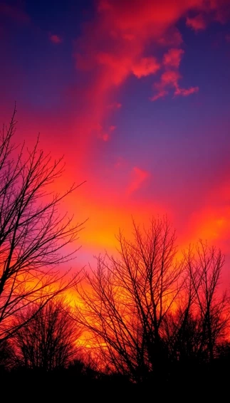 Autumn Sunsets Wallpaper Background