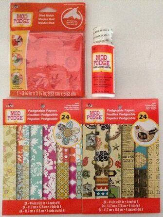 Super Mod Podge Bundle Vintage Wallpaper Podgeable Paper Pad