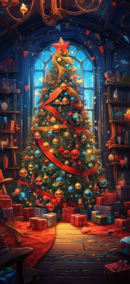 Christmas Lights Aesthetic Wallpaper