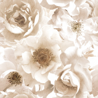 Mr Kate Creamy Floral Peel Stick Wallpaper Mural
