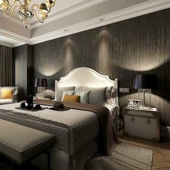 New Modern Luxury Victorian Flocking Velvet Textured Wallpaper