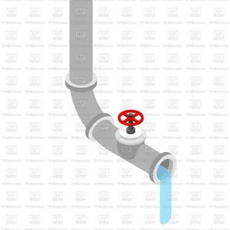 Drain Pipe Isolated On White Background Vector Image Of Industrial
