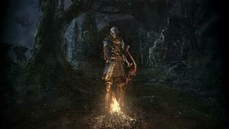 Wallpaper Dark Souls Armour Knight Bonfire Remastered Games