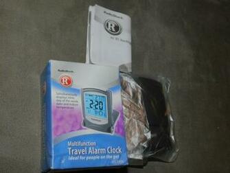 Radio Shack Multifunction Travel Alarm Clock Compact For