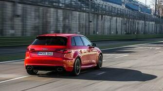 Audi Rs3 Sportback Catalunya Red Rear HD Wallpaper