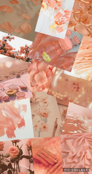 Orange Peach Aesthetic Wallpaper