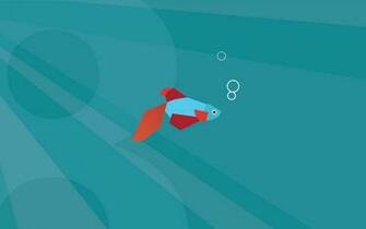 Windows Fish Default Minimal Wallpaper