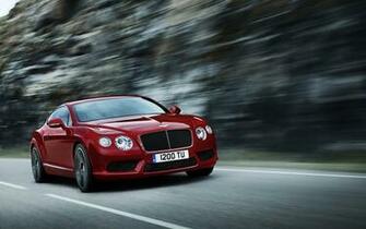 Bentley Continental Gt V8 Red Wallpaper