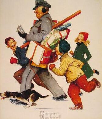 Norman Rockwell Christmas Pictures HD Wallpaper Pretty