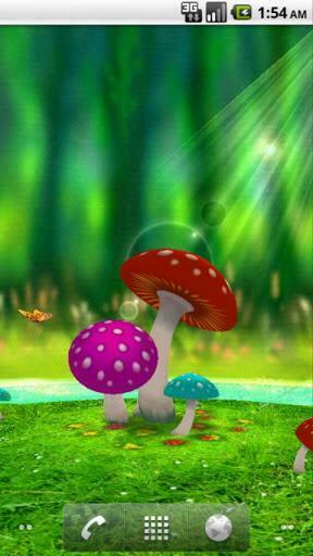 Mushroom Wallpaper 3d Loving Pattern