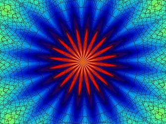 Wallpaper Psychedelic Kaleidoscope Light Refraction Angles With