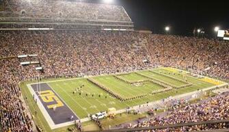 Lsu Tiger Stadium Night Saturday In