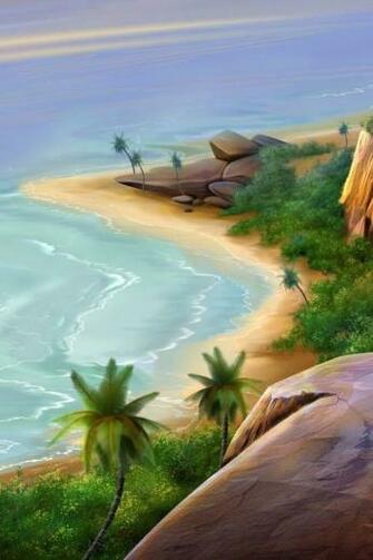 Beautiful Sea Beach Ps Wallpaper For iPhone