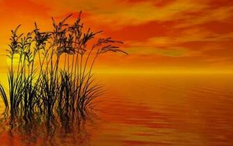 Windows Wallpaper 3d Sunset Render X