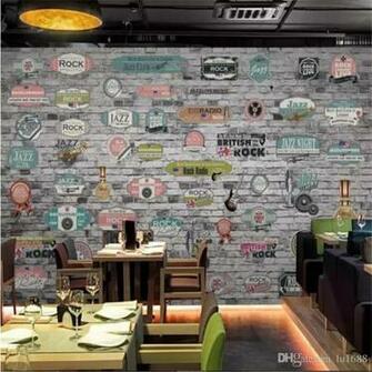 Custom Photo Wallpaper 3d Europe And America Vintage Music Bar