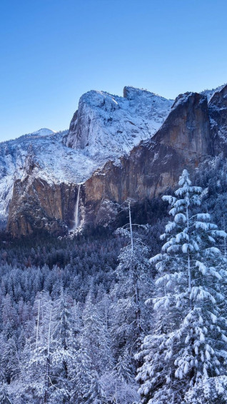 Yosemite National Park Winter Mountains 4k Ultra HD Mobile