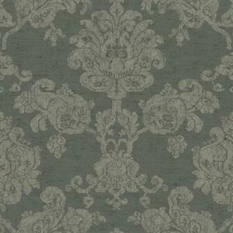 Dark Grey And Hand Block Damask Wallpaper Wall Sticker Outlet