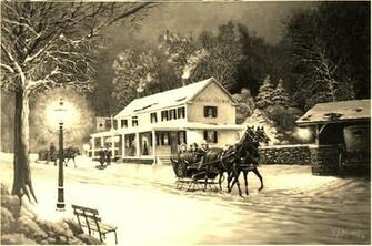 Old Time Sleigh Ride Wallpaper
